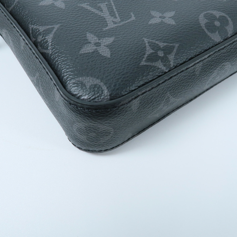 LOUIS VUITTON Monogram Eclipse Reverse Trio Messenger肩背袋-14