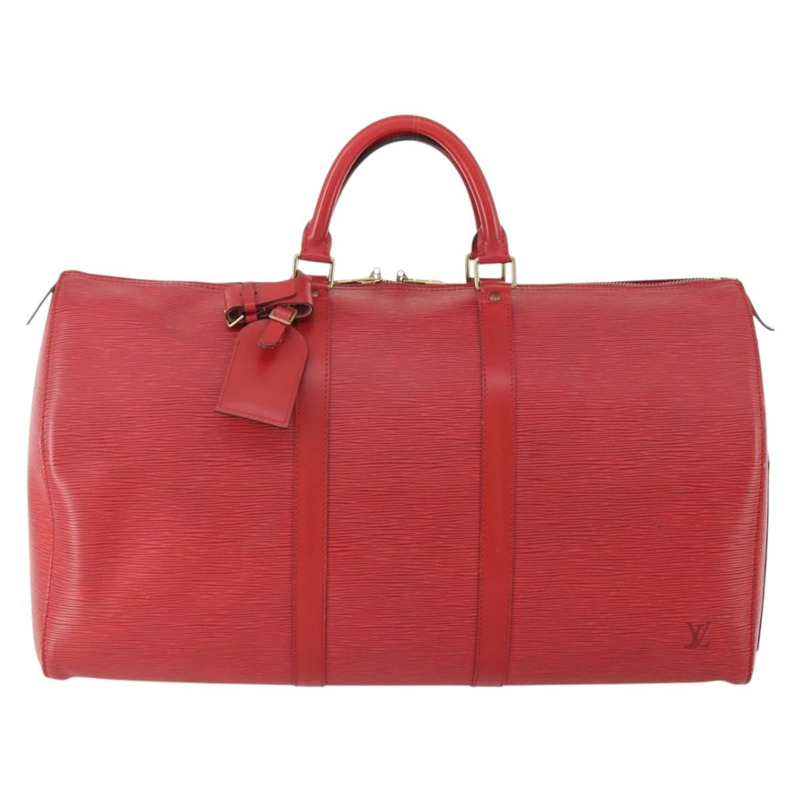 【日本直送】路易威登 Epi Keepall 50 波士頓包 紅 M42967 LV 正品 SW2143V-12