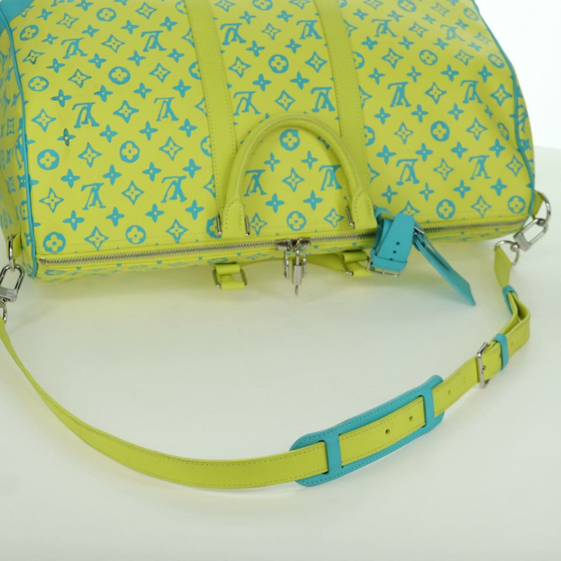 【日本直送】路易威登 Playground Keepall Bandouliere 50 旅行包 黃色 M21869 正品 AMZ519SM-8