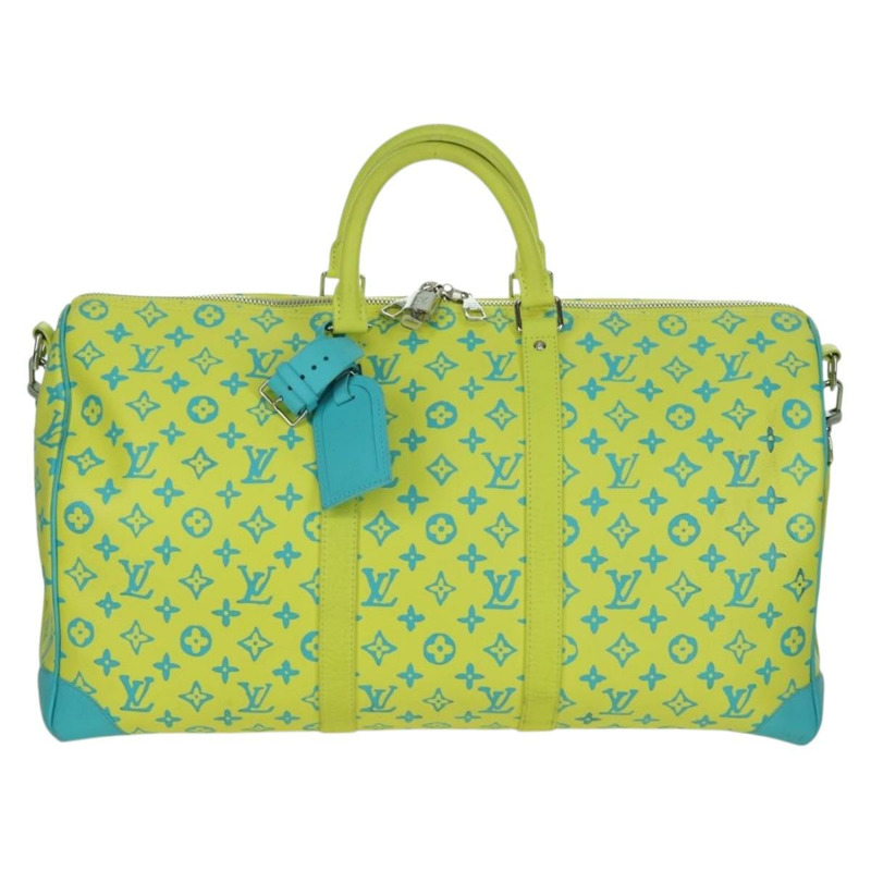 【日本直送】路易威登 Playground Keepall Bandouliere 50 旅行包 黃色 M21869 正品 AMZ519SM-12