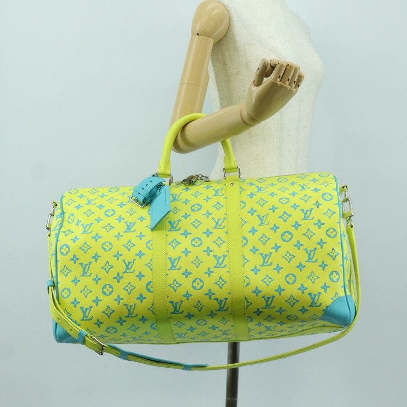 【日本直送】路易威登 Playground Keepall Bandouliere 50 旅行包 黃色 M21869 正品 AMZ519SM-31