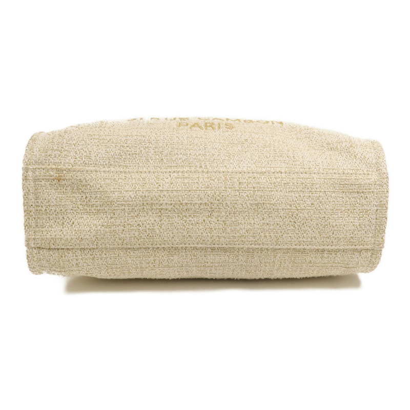 CHANEL 帆布Deauville MM手挽袋-3