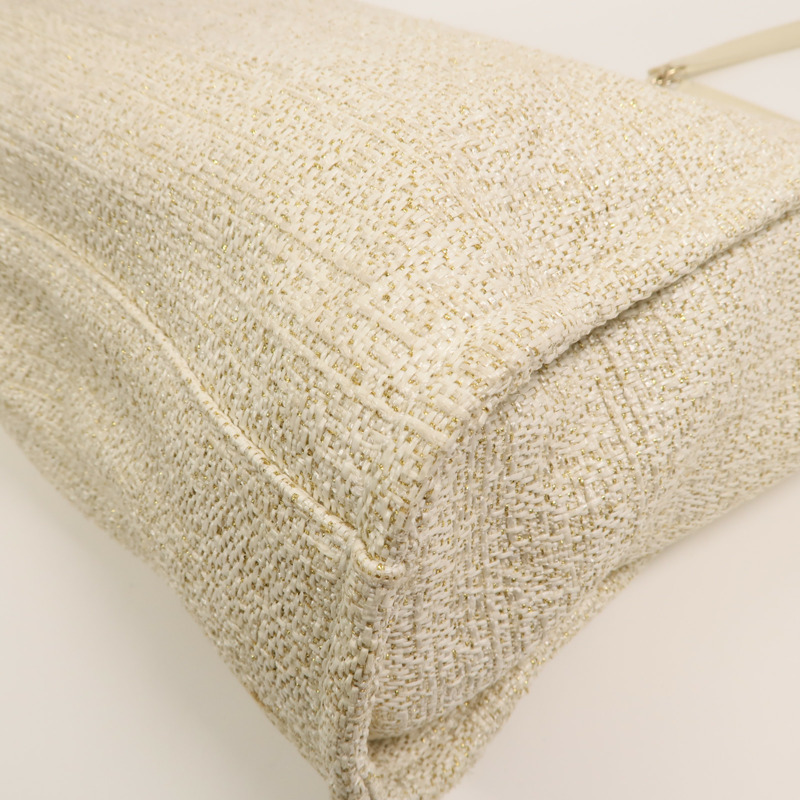 CHANEL 帆布Deauville MM手挽袋-13