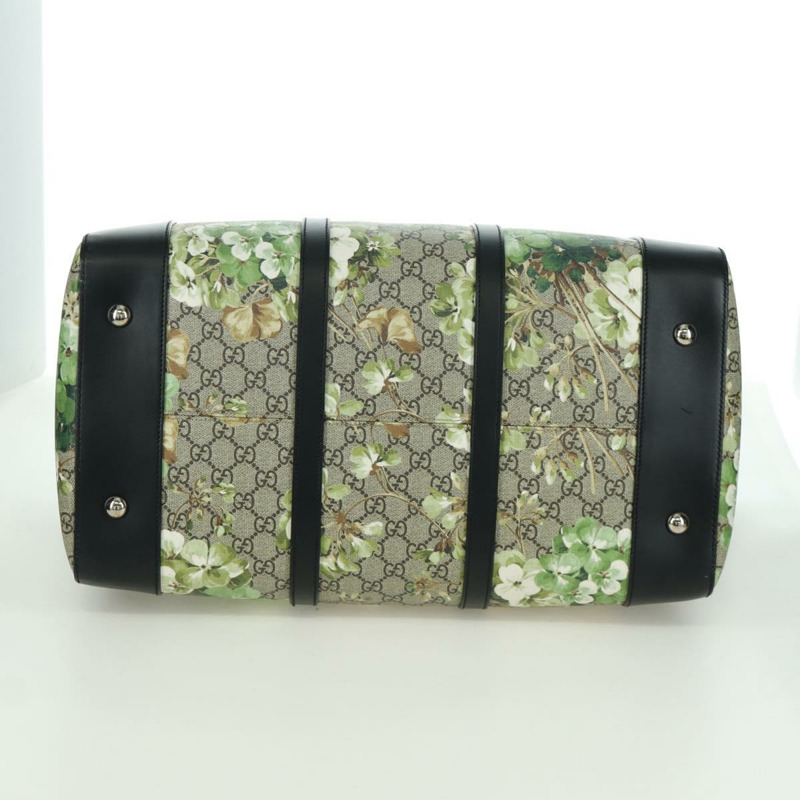 【日本直送】GUCCI GG Blooms GG Supreme 手提包 PVC 兩用米色銀色 406380 正品 ARZ752SAM-4