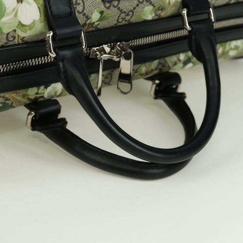 【日本直送】GUCCI GG Blooms GG Supreme 手提包 PVC 兩用米色銀色 406380 正品 ARZ752SAM-6