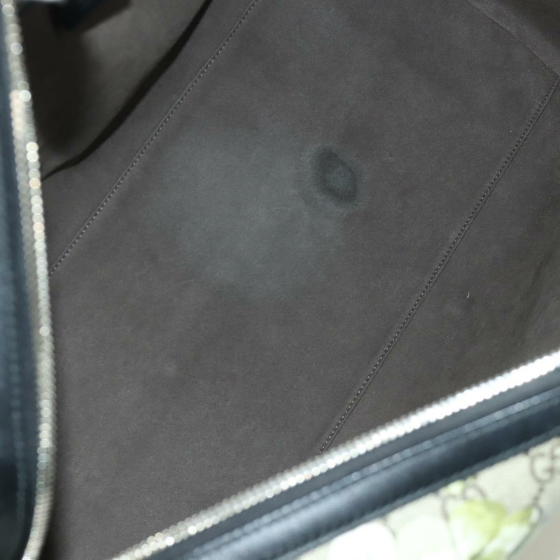 【日本直送】GUCCI GG Blooms GG Supreme 手提包 PVC 兩用米色銀色 406380 正品 ARZ752SAM-8