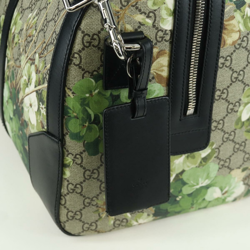 【日本直送】GUCCI GG Blooms GG Supreme 手提包 PVC 兩用米色銀色 406380 正品 ARZ752SAM-20