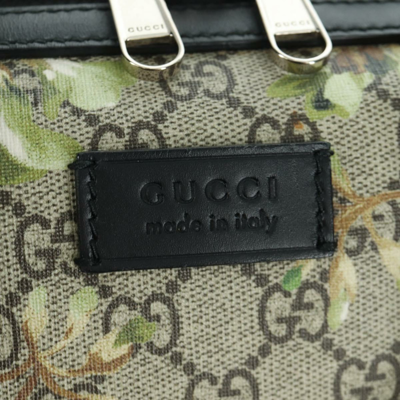 【日本直送】GUCCI GG Blooms GG Supreme 手提包 PVC 兩用米色銀色 406380 正品 ARZ752SAM-21