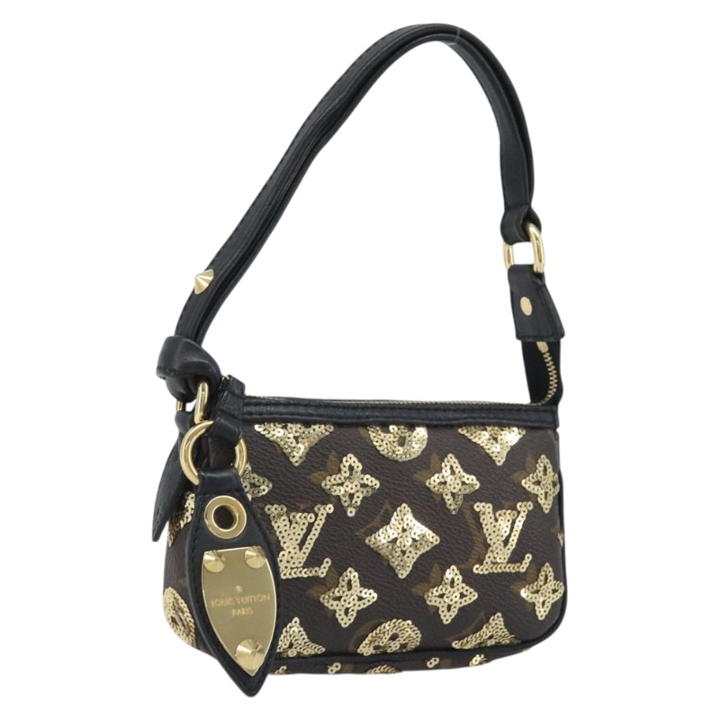 【日本直送】路易威登 Eclipse 亮片迷你手袋配件 M60125 LV 正品 AMZ514SAV-0