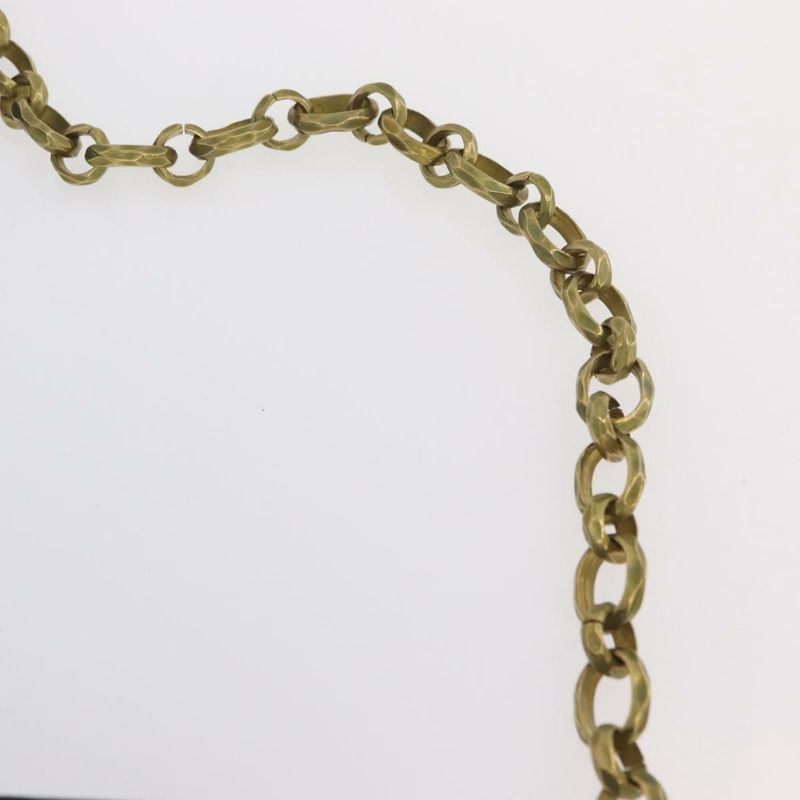 【日本直送】香奈兒鏈條皮帶 皮革 34.6吋 黑色 金色 正品 BAZ038-8