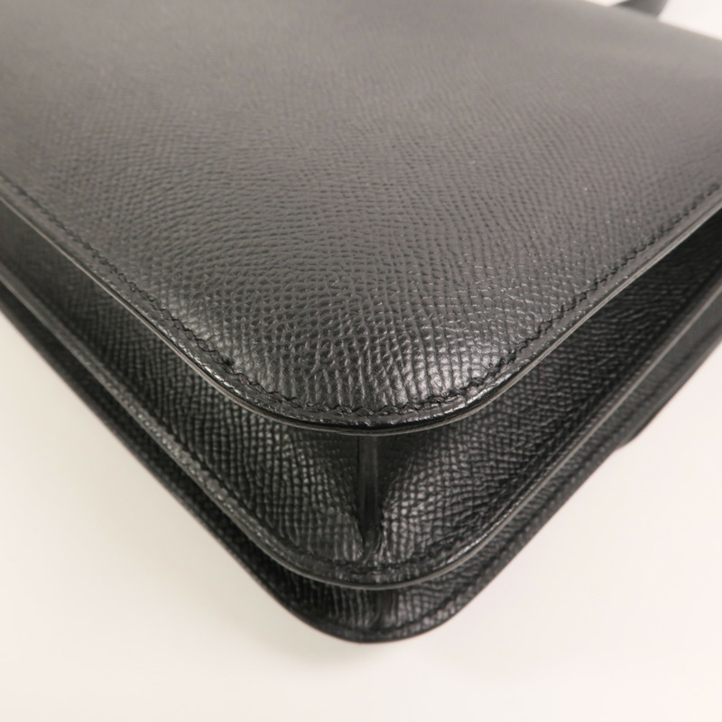 HERMES Epsom皮革Constance 24肩背袋Noir-14