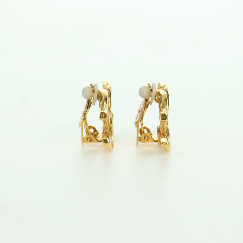 【日本直送】香奈兒 (CHANEL) 耳環，金屬金色，雙C標誌，正品 YKZ407M-3