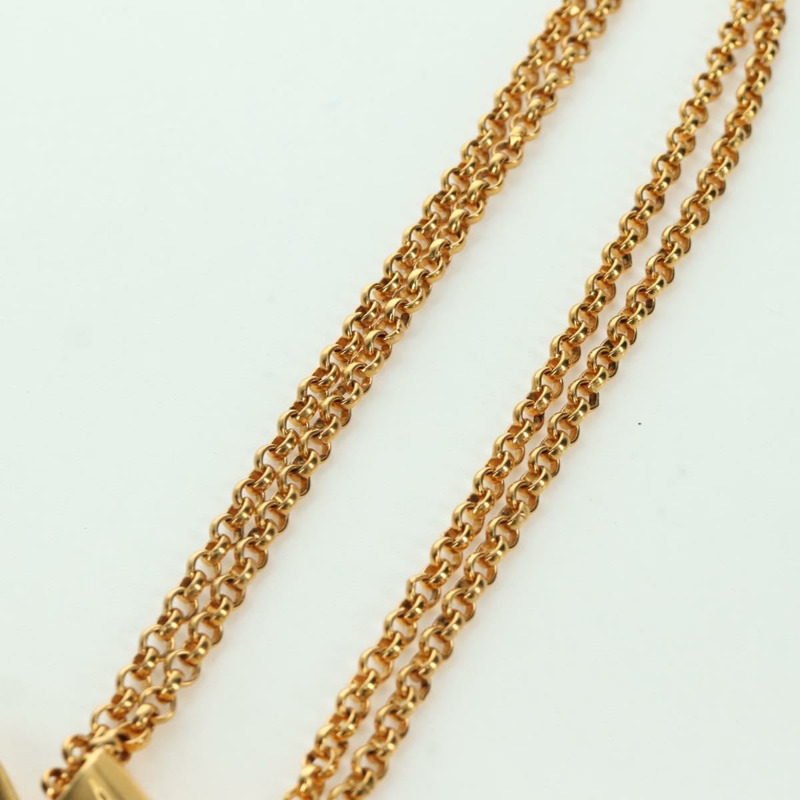 【日本直送】香奈兒心型項鍊 金屬金 CC Auth YKZ408M-10