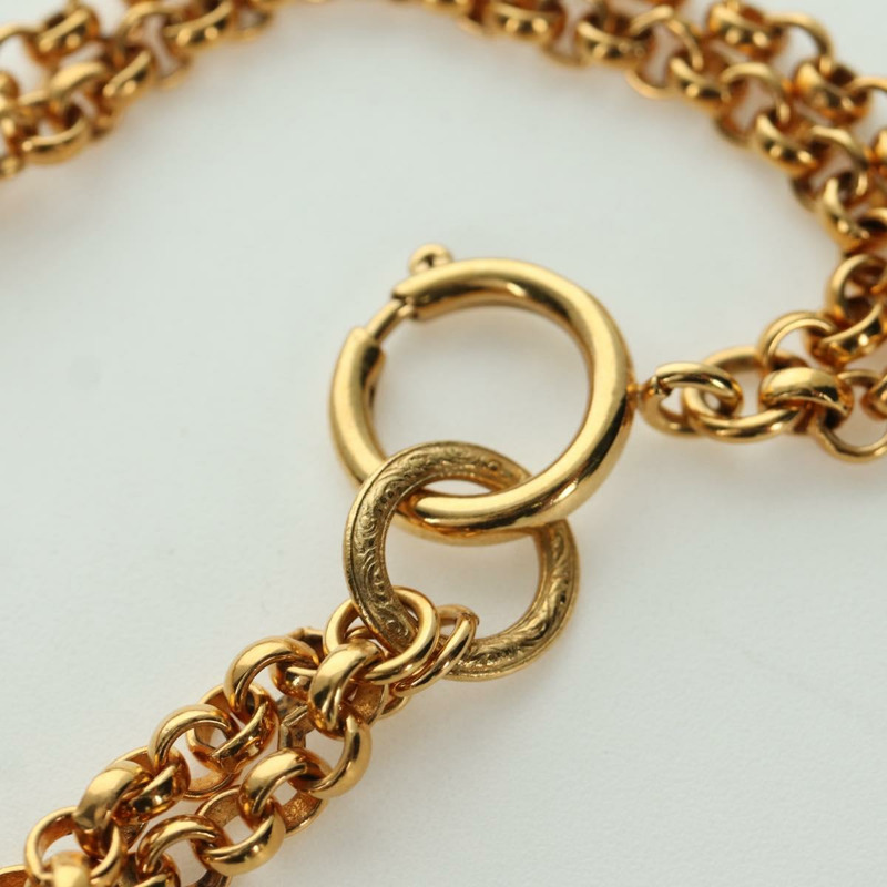 【日本直送】香奈兒心型項鍊 金屬金 CC Auth YKZ408M-11