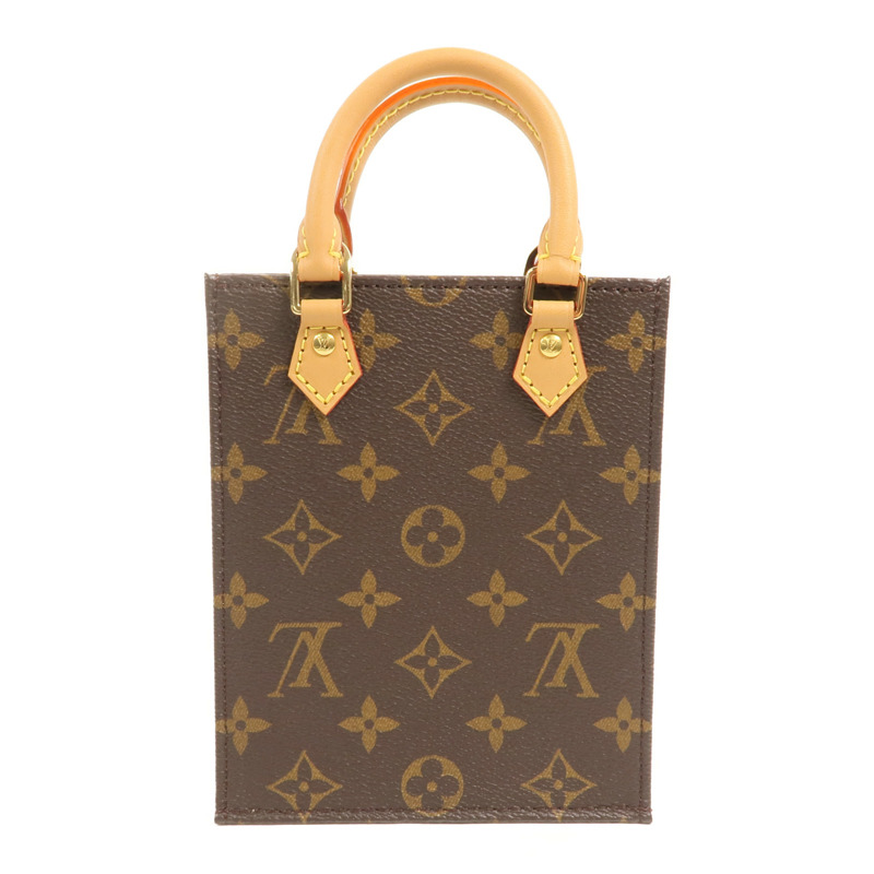 LOUIS VUITTON Monogram Petit Sac Plat手挽肩背兩用袋-1