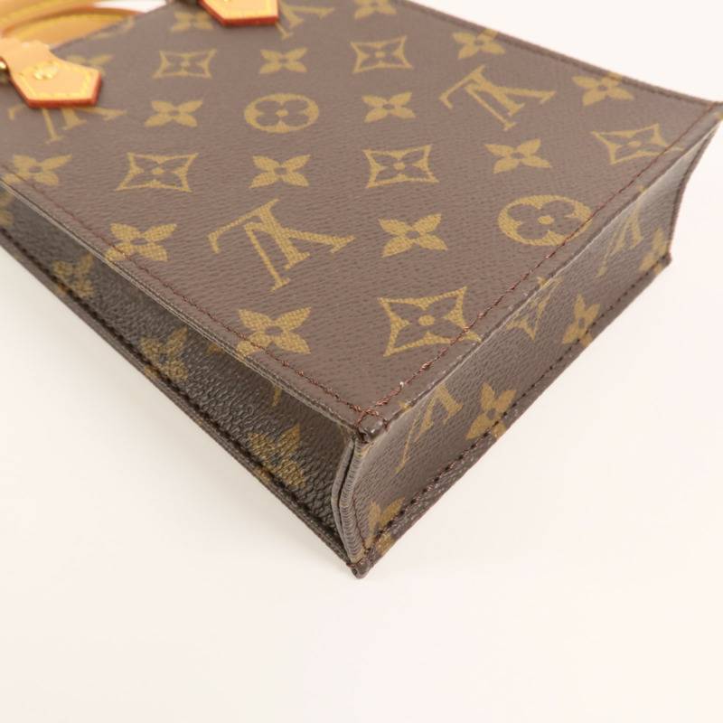 LOUIS VUITTON Monogram Petit Sac Plat手挽肩背兩用袋-11