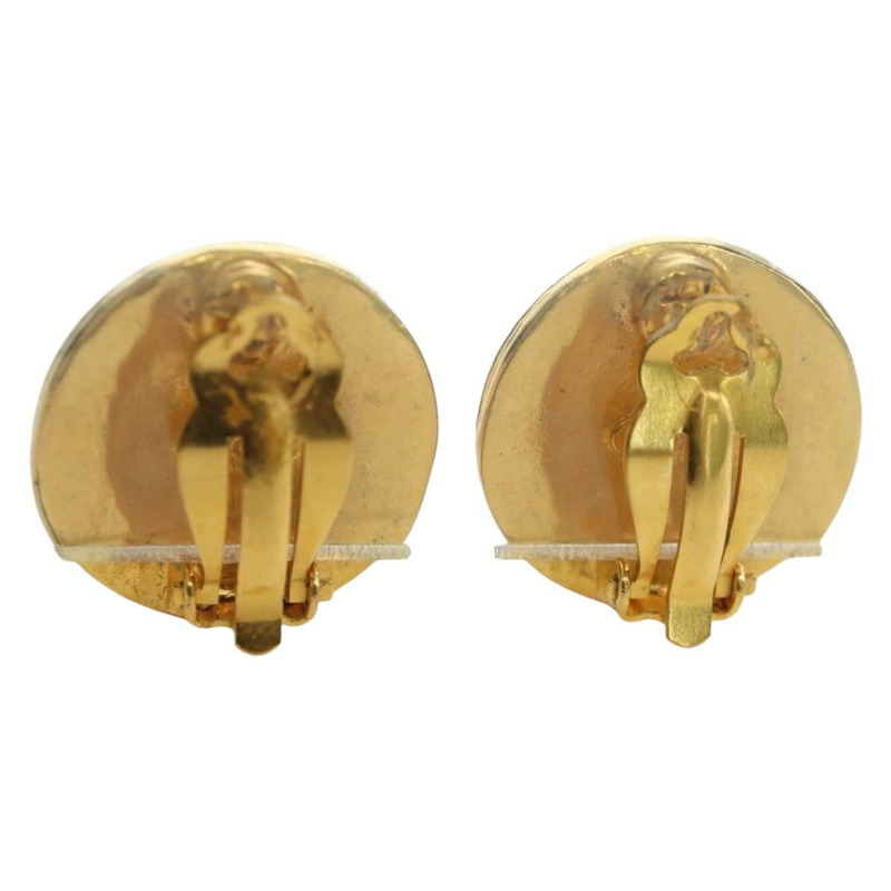 【日本直送】香奈兒 (CHANEL) 耳環，金屬金色，雙C標誌，正品 YKZ406M-2