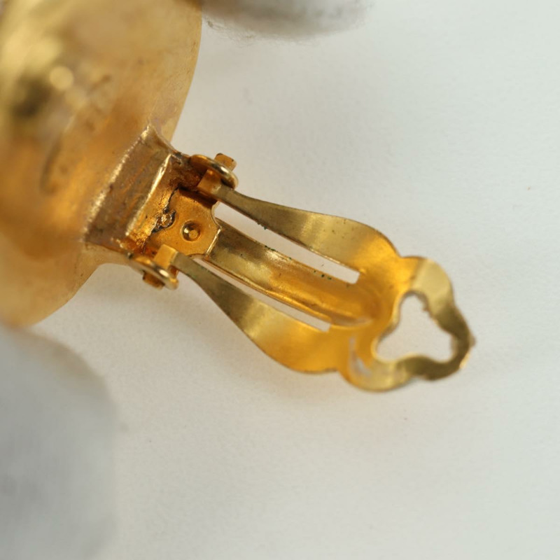 【日本直送】香奈兒 (CHANEL) 耳環，金屬金色，雙C標誌，正品 YKZ406M-9