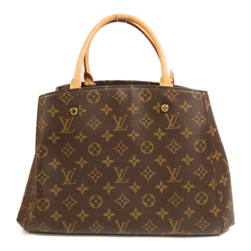 LOUIS VUITTON Monogram Montaigne MM手挽肩背兩用袋-1