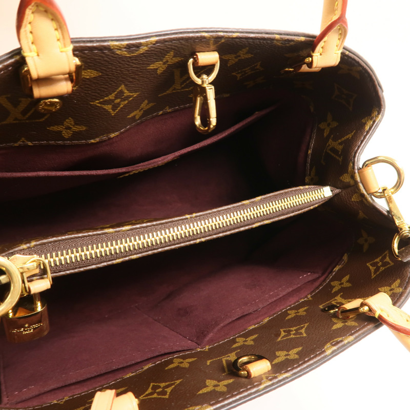 LOUIS VUITTON Monogram Montaigne MM手挽肩背兩用袋-4