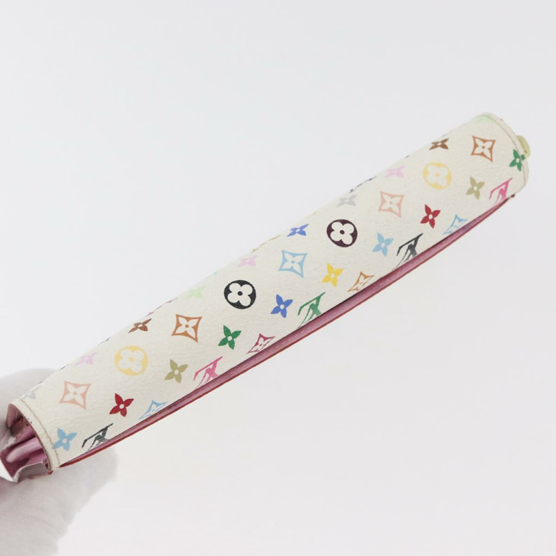 【日本直送】路易威登 (LOUIS VUITTON) 多色 Portefeuille Sarah 皮夾 白色 M93532 LV Auth 171205A-4