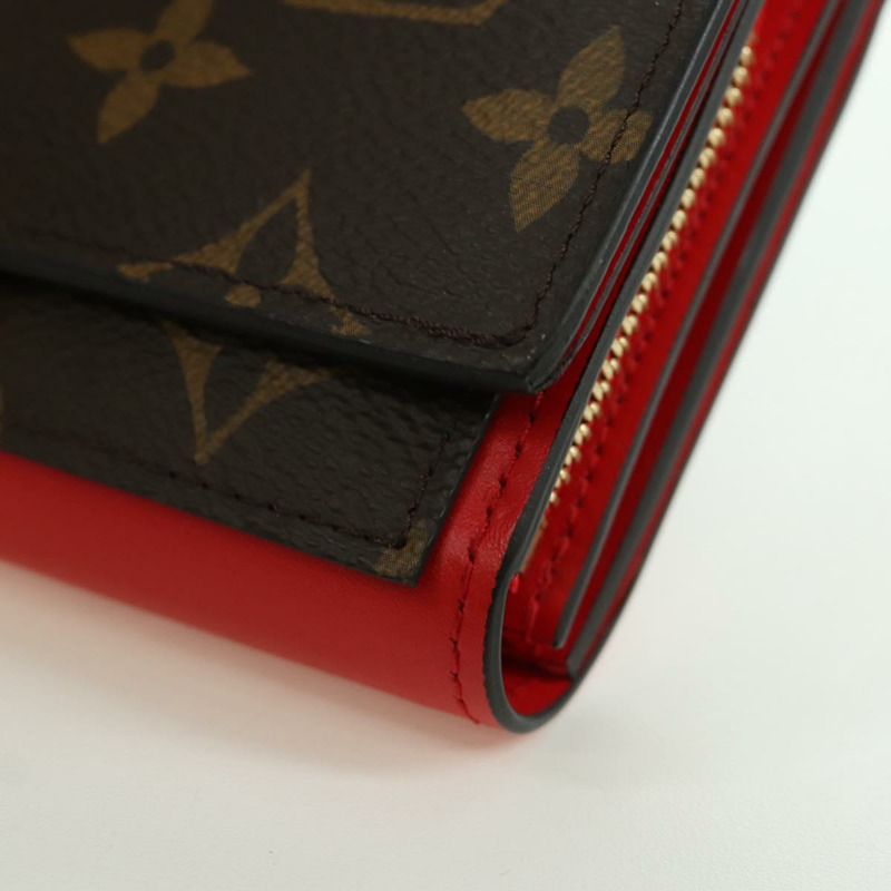 【日本直送】路易威登 Monogram Portefeuille Flore Compact Wallet M64587 LV Auth am11190M-13