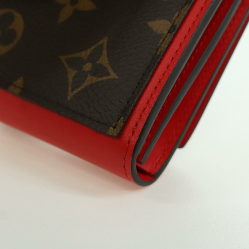 【日本直送】路易威登 Monogram Portefeuille Flore Compact Wallet M64587 LV Auth am11190M-15