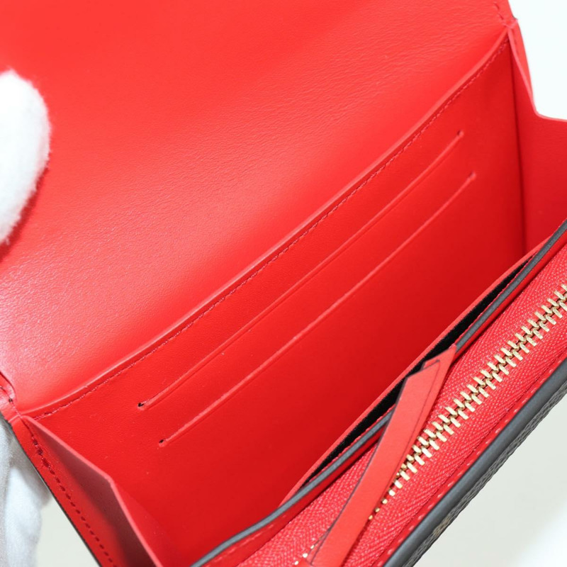 【日本直送】路易威登 Monogram Portefeuille Flore Compact Wallet M64587 LV Auth am11190M-18