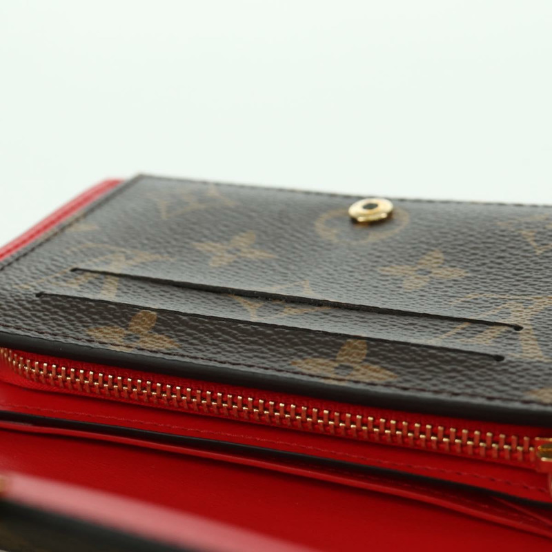 【日本直送】路易威登 Monogram Portefeuille Flore Compact Wallet M64587 LV Auth am11190M-21