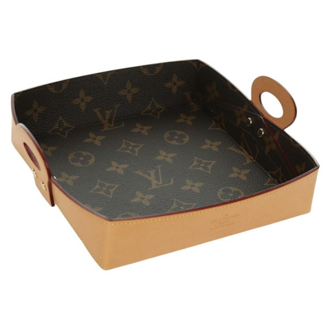 路易威登 Monogram 木質 Posh MM 配件盒 GI0150 LV Auth YKZ746M