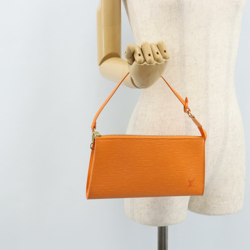 【日本直送】路易威登 Epi Pochette 配件袋 橙色 Mandarin M5294H 正品 YKZ750V-20