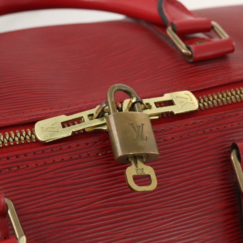 【日本直送】路易威登 Epi Keepall 50 波士頓包 紅色 M42967 LV Auth BAZ214A-9