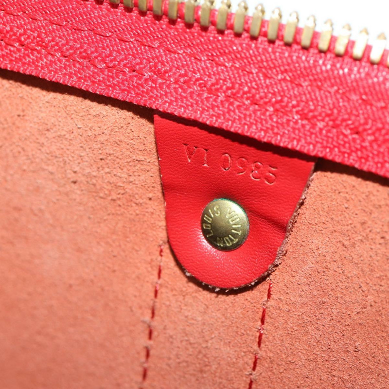 【日本直送】路易威登 Epi Keepall 50 波士頓包 紅色 M42967 LV Auth BAZ214A-11