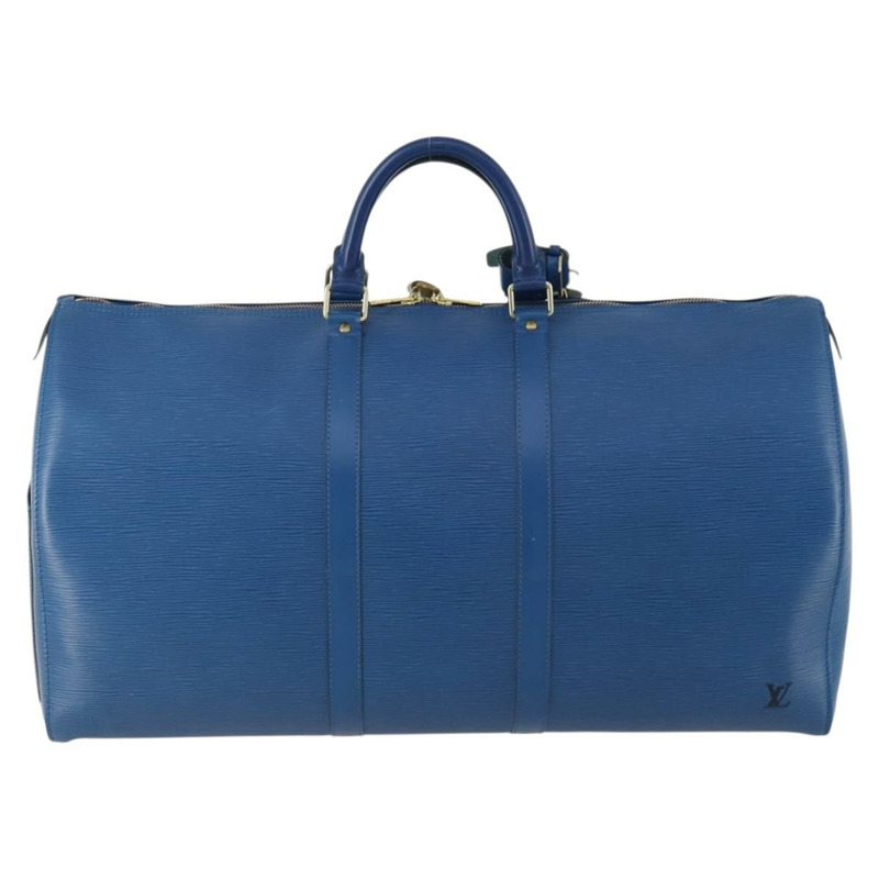 【日本直送】路易威登 Epi Keepall 55 波士頓包 托萊多藍 M42955 LV 正品 BAZ215A-1