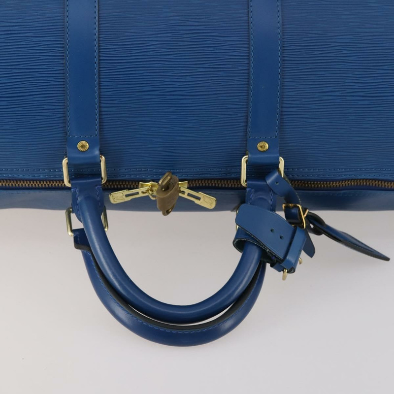 【日本直送】路易威登 Epi Keepall 55 波士頓包 托萊多藍 M42955 LV 正品 BAZ215A-6