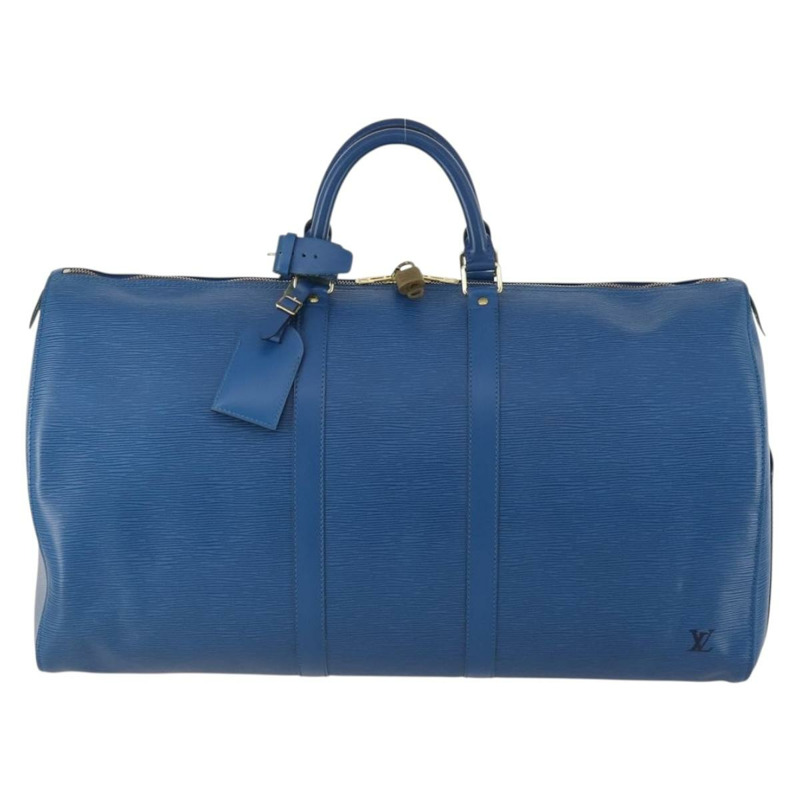 【日本直送】路易威登 Epi Keepall 55 波士頓包 托萊多藍 M42955 LV 正品 BAZ215A-12