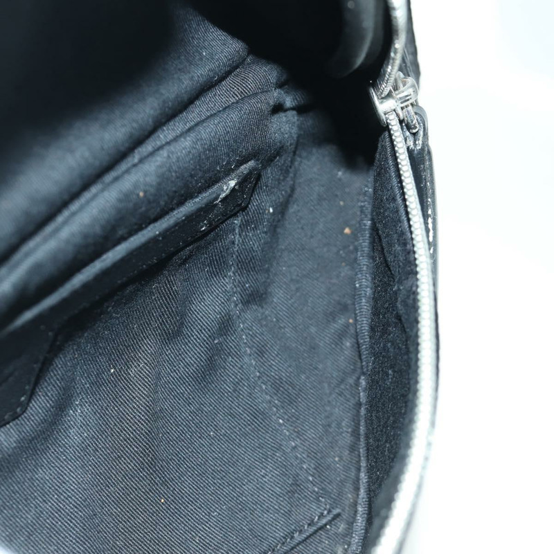 【日本直送】MCM Vicetos Logoogram 皮革斜背包 黑色 銀色 Auth mr2198V-19