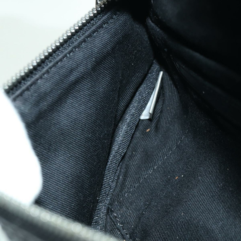 【日本直送】MCM Vicetos Logoogram 皮革斜背包 黑色 銀色 Auth mr2198V-20