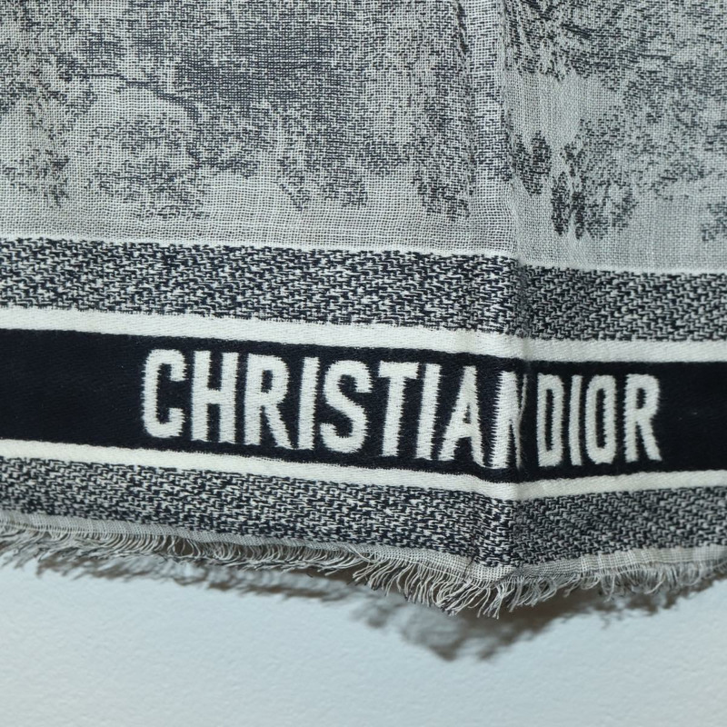 【日本直送】Christian Dior 大羊絨披肩 海軍藍 Auth mr2224V-10