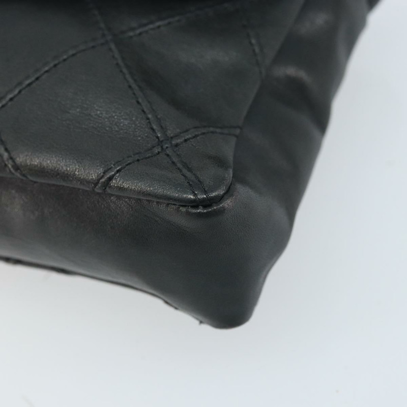 【日本直送】香奈兒雙色腰包，羊皮材質，黑色金色雙C標誌，正品 BA11734A-6