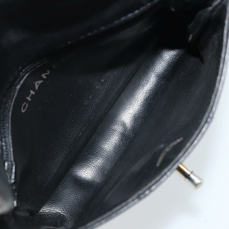 【日本直送】香奈兒雙色腰包，羊皮材質，黑色金色雙C標誌，正品 BA11734A-10