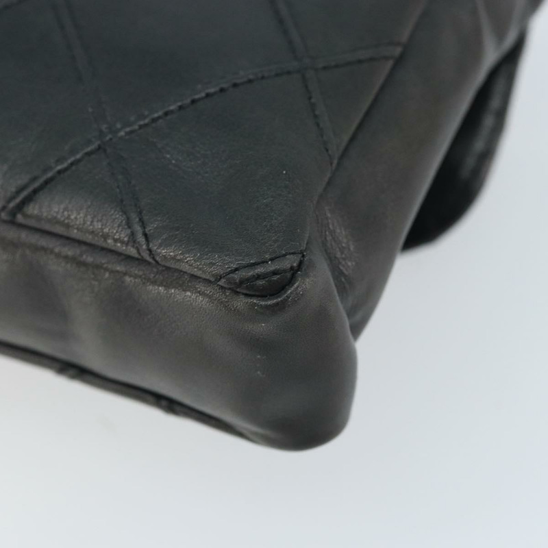 【日本直送】香奈兒雙色腰包，羊皮材質，黑色金色雙C標誌，正品 BA11734A-14