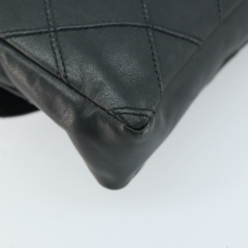 【日本直送】香奈兒雙色腰包，羊皮材質，黑色金色雙C標誌，正品 BA11734A-15