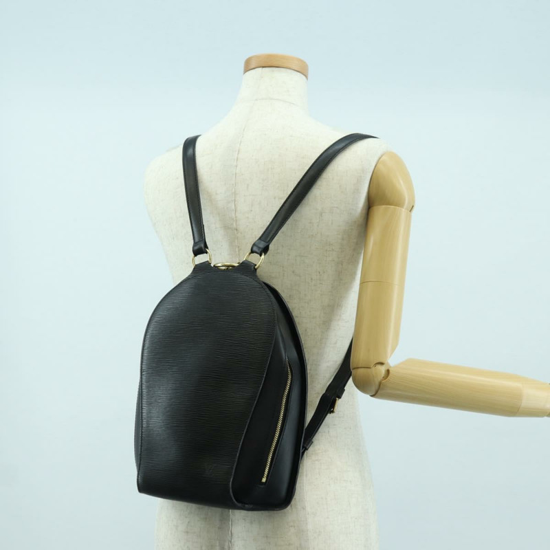 【日本直送】路易威登 Epi Mabillon 雙肩包 黑色 M52232 LV Auth BAZ844A-23