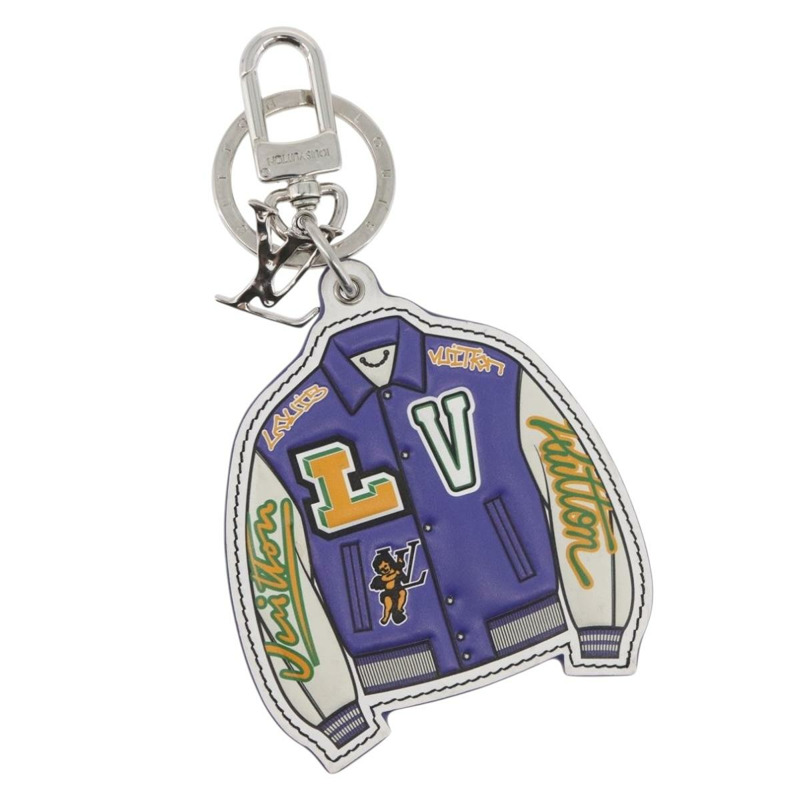 【日本直送】路易威登 (LOUIS VUITTON) 紫色棒球夾克掛飾 LV Porte Cles LV Varsity Jacket Charm MP3385 LV Auth BAZ739SAM-0