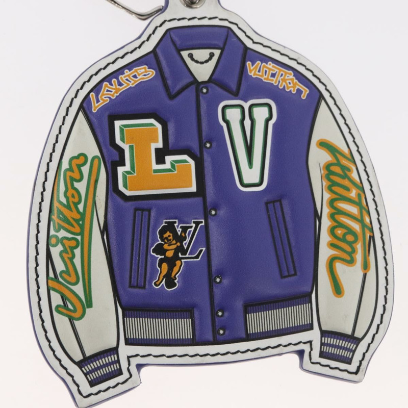 【日本直送】路易威登 (LOUIS VUITTON) 紫色棒球夾克掛飾 LV Porte Cles LV Varsity Jacket Charm MP3385 LV Auth BAZ739SAM-2