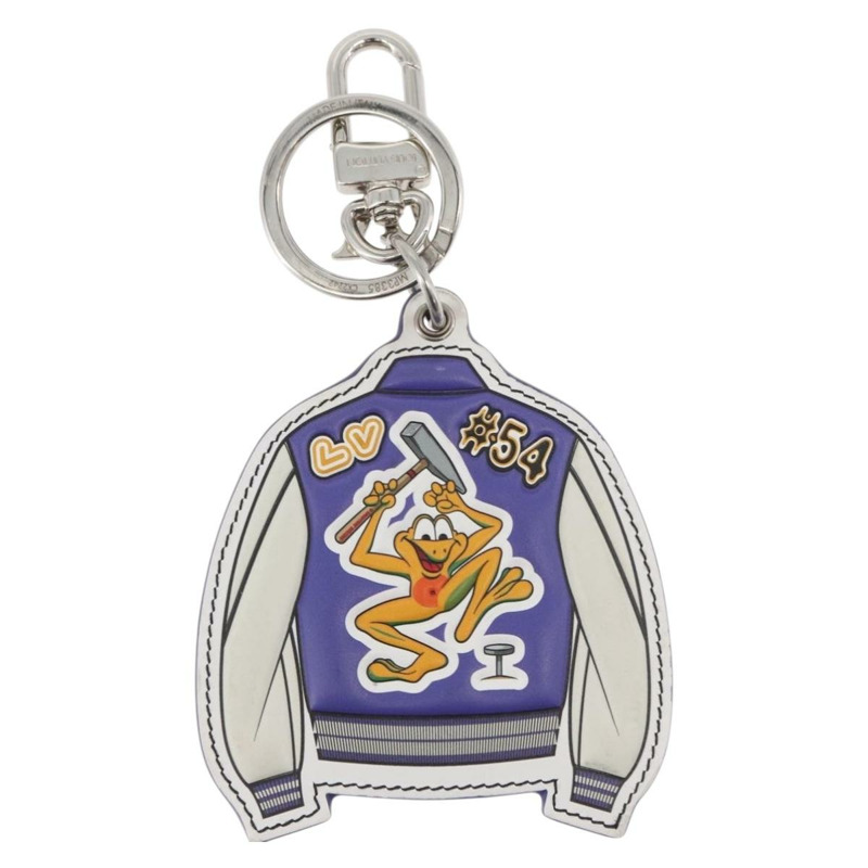 【日本直送】路易威登 (LOUIS VUITTON) 紫色棒球夾克掛飾 LV Porte Cles LV Varsity Jacket Charm MP3385 LV Auth BAZ739SAM-4