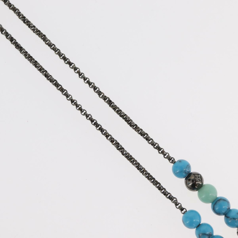 【日本直送】路易威登 Collier LV 串珠項鍊 金屬 綠松石藍 M00313 正品 BAZ738M-5