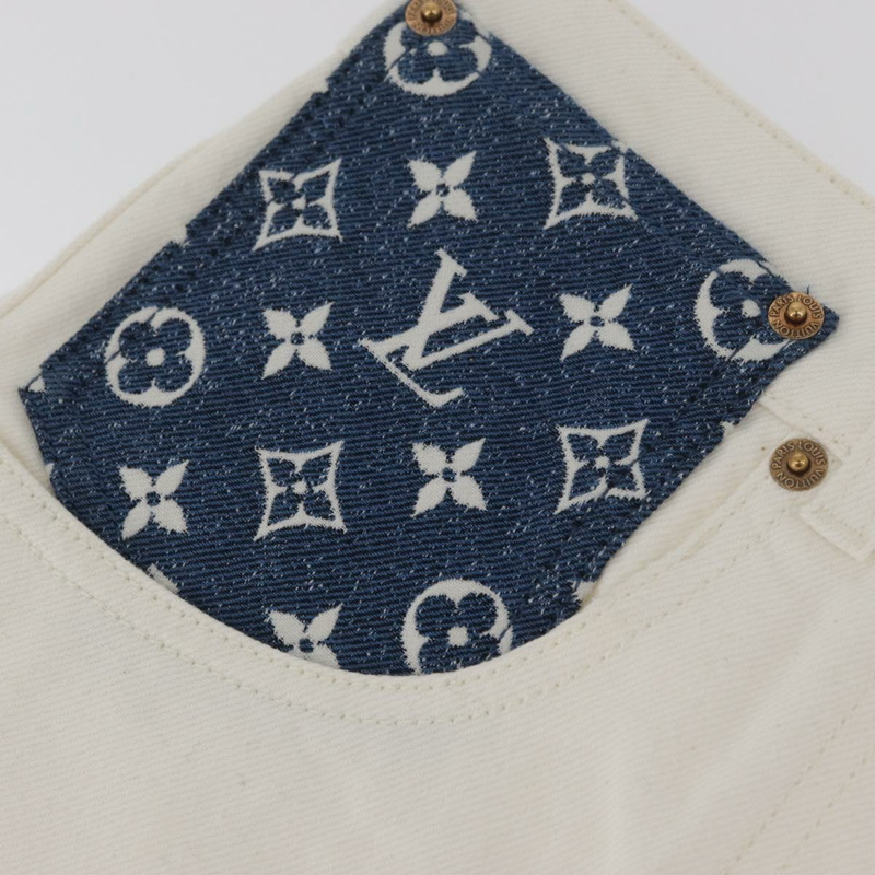 【日本直送】路易威登 Monogram 牛仔裙 白色 LV 正品 BAZ834M-3