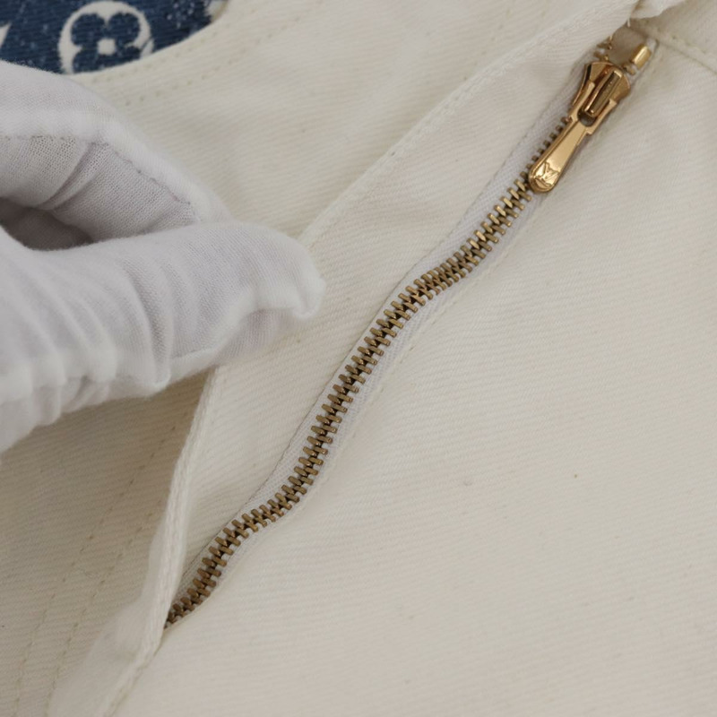 【日本直送】路易威登 Monogram 牛仔裙 白色 LV 正品 BAZ834M-4